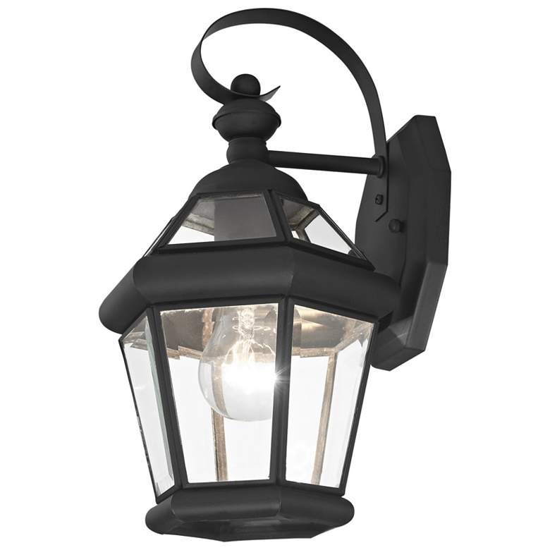 Image 2 Georgetown 1 Light Black Outdoor Wall Lantern