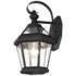 Georgetown 1 Light Black Outdoor Wall Lantern