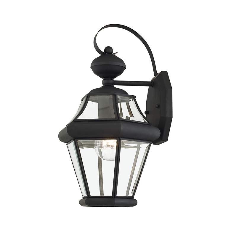 Image 7 Georgetown 1 Light Black Outdoor Wall Lantern more views