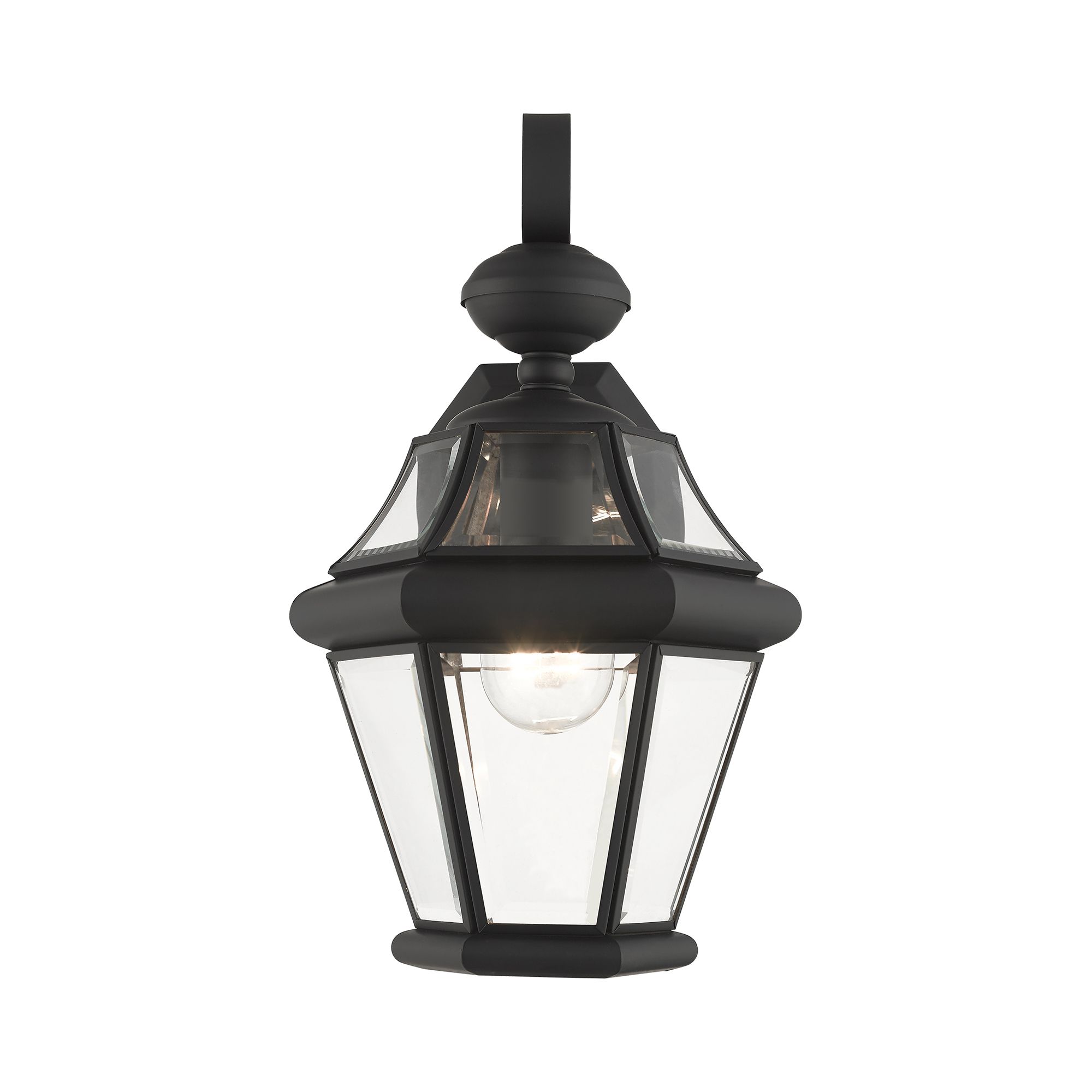 Georgetown 1 Light Black Outdoor Wall Lantern