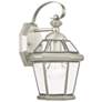 1_Georgetown 1 Light Brushed Nickel Outdoor Wall Lantern