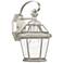 Georgetown 1 Light Brushed Nickel Outdoor Wall Lantern