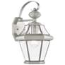 2_Georgetown 1 Light Brushed Nickel Outdoor Wall Lantern