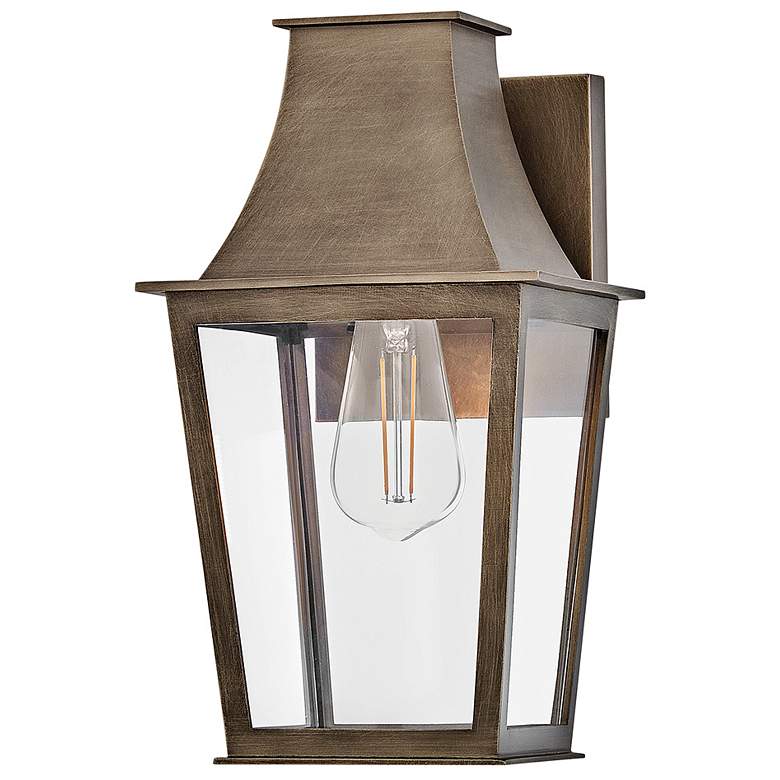 Image 2 Georgetown 12 1/2" High Burnished Bronze Outdoor Wall Light more views