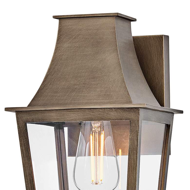 Image 4 Georgetown 12 1/2" High Burnished Bronze Outdoor Wall Light more views