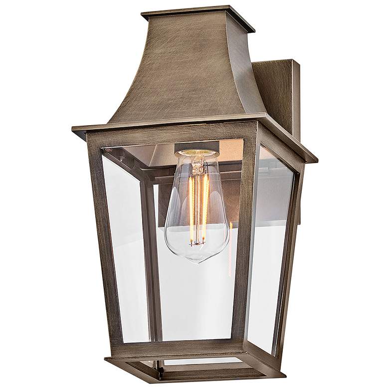 Image 7 Georgetown 12 1/2" High Burnished Bronze Outdoor Wall Light more views