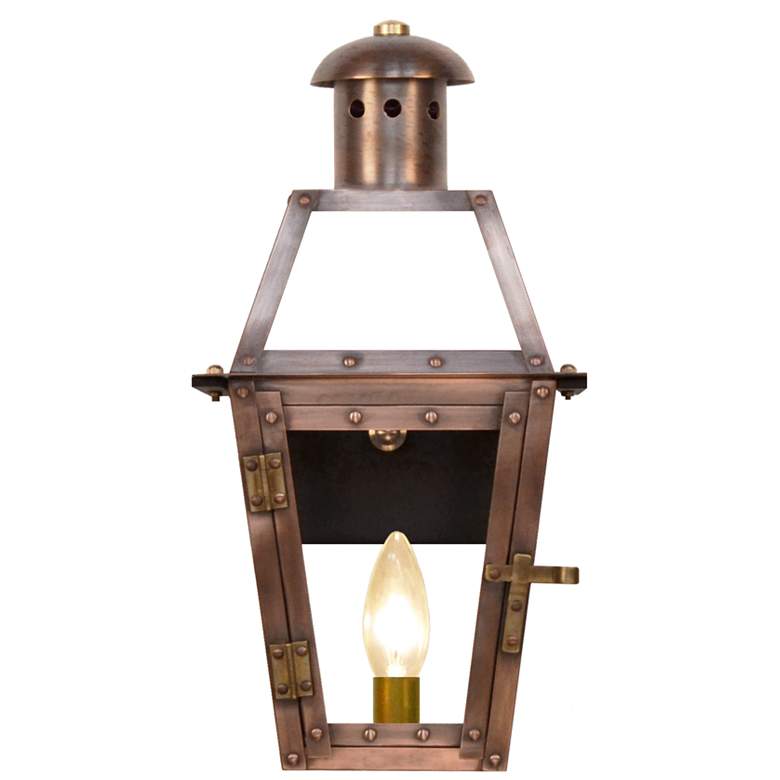 Image 1 Georgetown 15 1/2" High Antique Copper Outdoor Wall Light