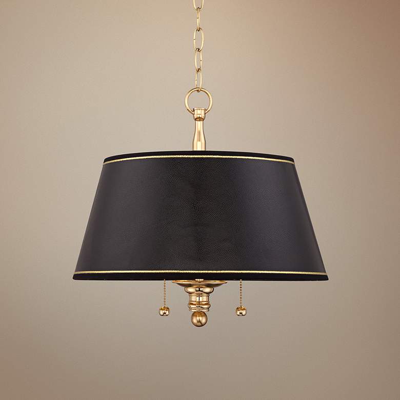 Image 1 Georgetown 15 inch Wide Solid Brass Pendant Light