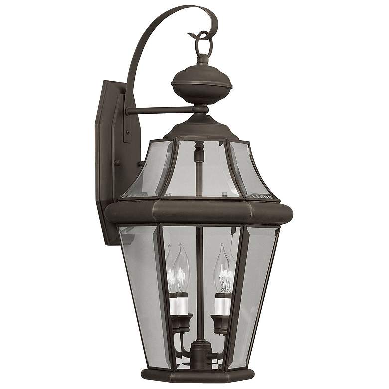 Image 1 Georgetown 2 Light Bronze Outdoor Wall Lantern