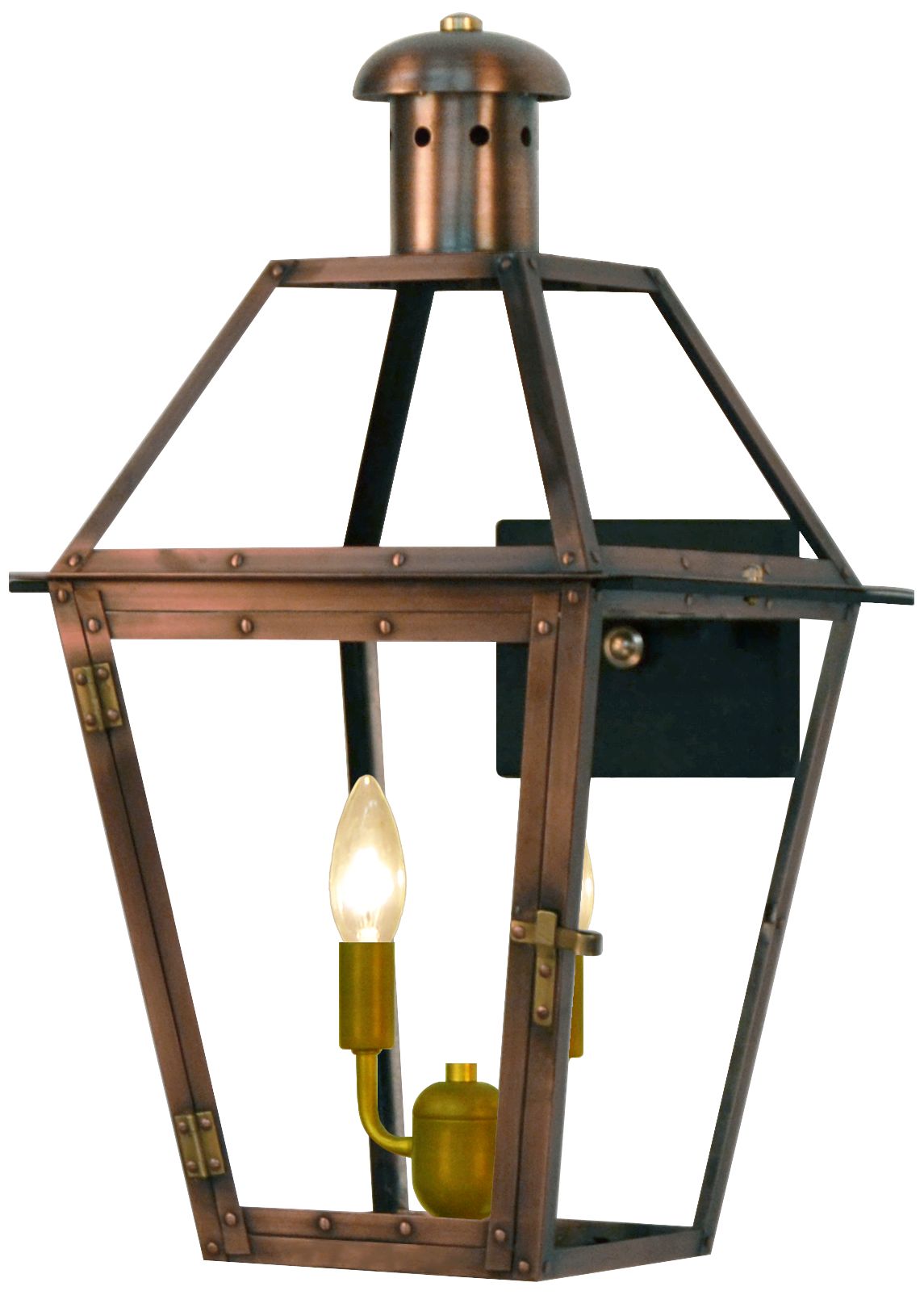 Image 2 Georgetown 20 1/2" High Antique Copper 2-Light Outdoor Wall Light more views