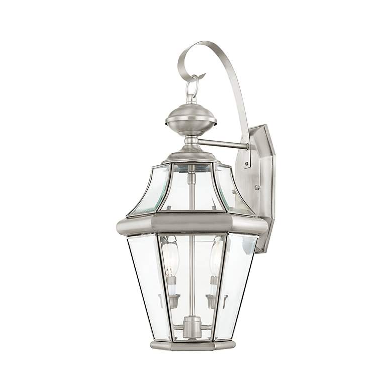 Image 5 Georgetown 20 3/4" High Nickel 2-Light Outdoor Wall Light more views