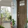 6_Georgetown 20 3/4" High Nickel 2-Light Outdoor Wall Light more views