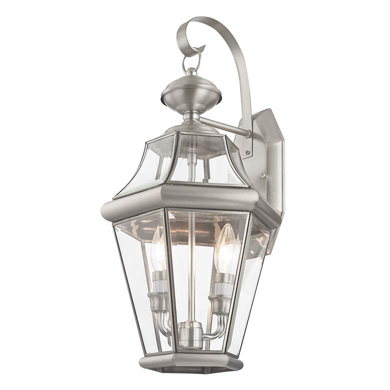 Image 7 Georgetown 20 3/4" High Nickel 2-Light Outdoor Wall Light more views