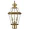 Georgetown 21-in H Antique Brass Post Light