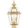 Georgetown 21" High Polished Brass Outdoor Post Light