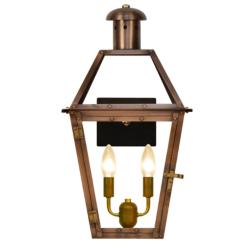 Georgetown 22 1/2" High Antique Copper 2-Light Outdoor Wall Light