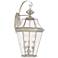 Georgetown 24"H Brushed Nickel 3-Light Outdoor Wall Light