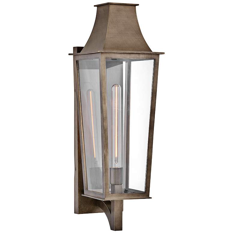 Image 1 Georgetown 26 3/4" High Burnished Bronze Outdoor Wall Light