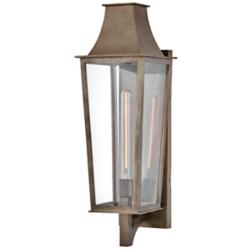 Georgetown 26 3/4" High Burnished Bronze Outdoor Wall Light