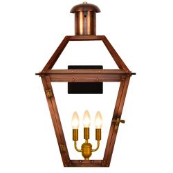 Georgetown 28" High Antique Copper 3-Light Outdoor Wall Light