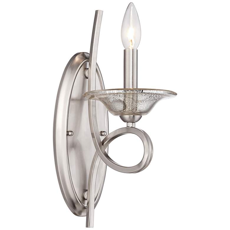 Image 1 Georgeville 14 inch High Brushed Nickel Wall Sconce