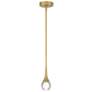 Thumbnail4 of Georgia 4" Wide Antique Brushed Brass LED Mini Pendant more views