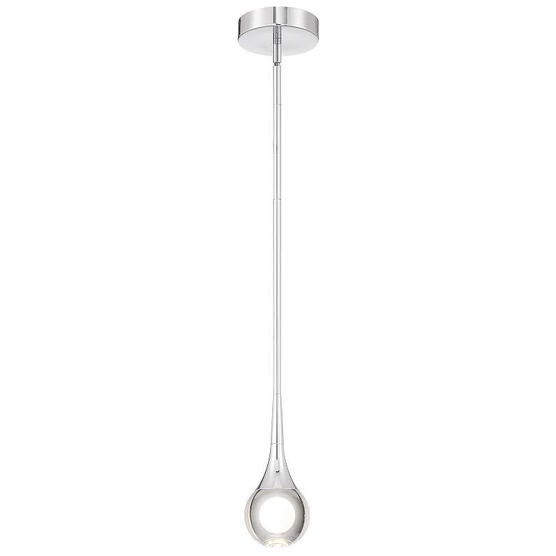 Image 1 Georgia 4" Wide Chrome LED Mini Pendant