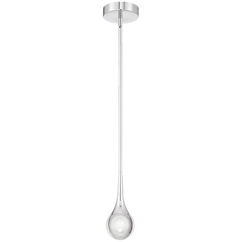 Image 2 Georgia 4" Wide Chrome LED Mini Pendant more views