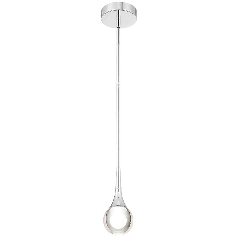 Image 4 Georgia 4" Wide Chrome LED Mini Pendant more views