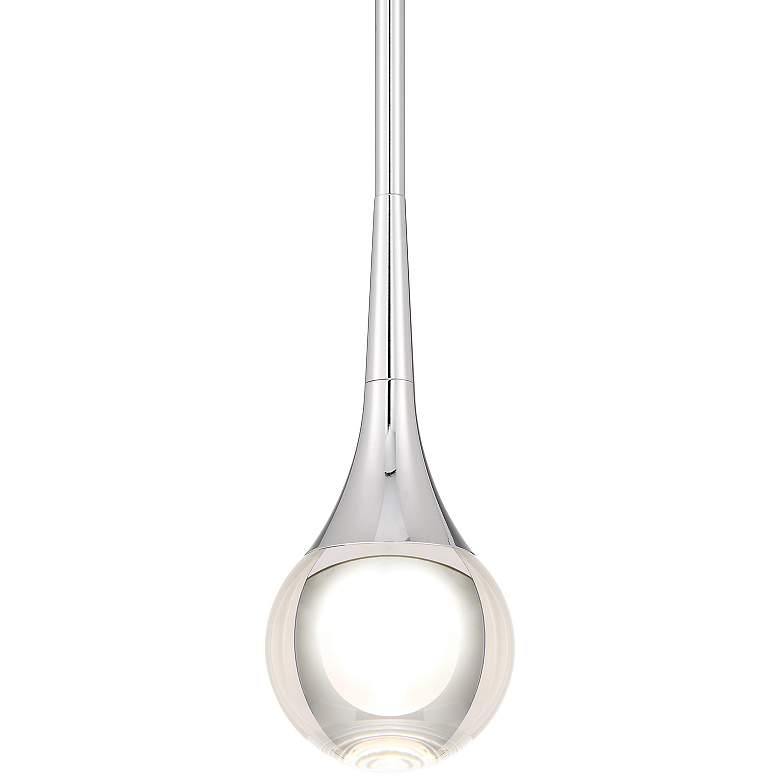 Image 5 Georgia 4" Wide Chrome LED Mini Pendant more views