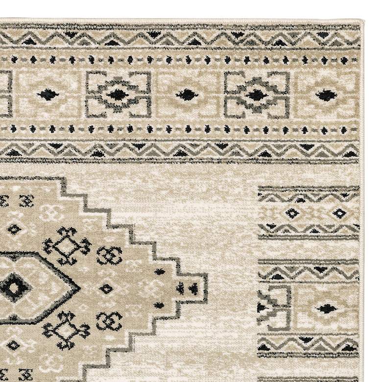 Image 2 Georgia 5'3"x7'3" Ivory and Gray Southwest Lodge Area Rug more views
