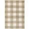 Georgia Beige and Ivory Plaid Area Rug
