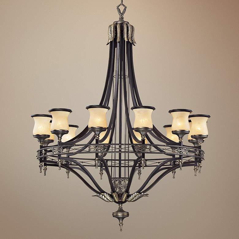 Image 1 Georgian Court Collection 48 inch Wide Large Chandelier