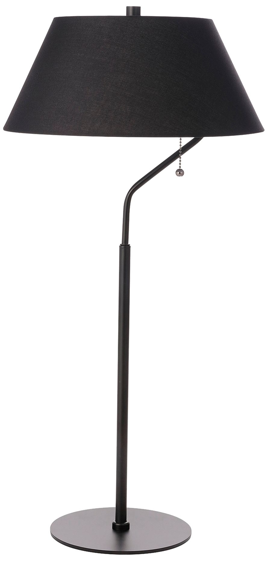 Geraldine 28" High Matte Black, Black Table Lamp