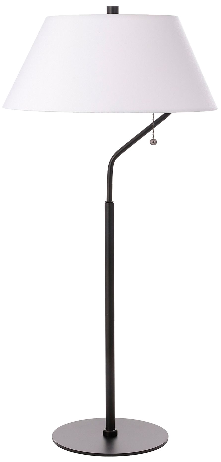 Geraldine 28" High Matte Black, White Table Lamp