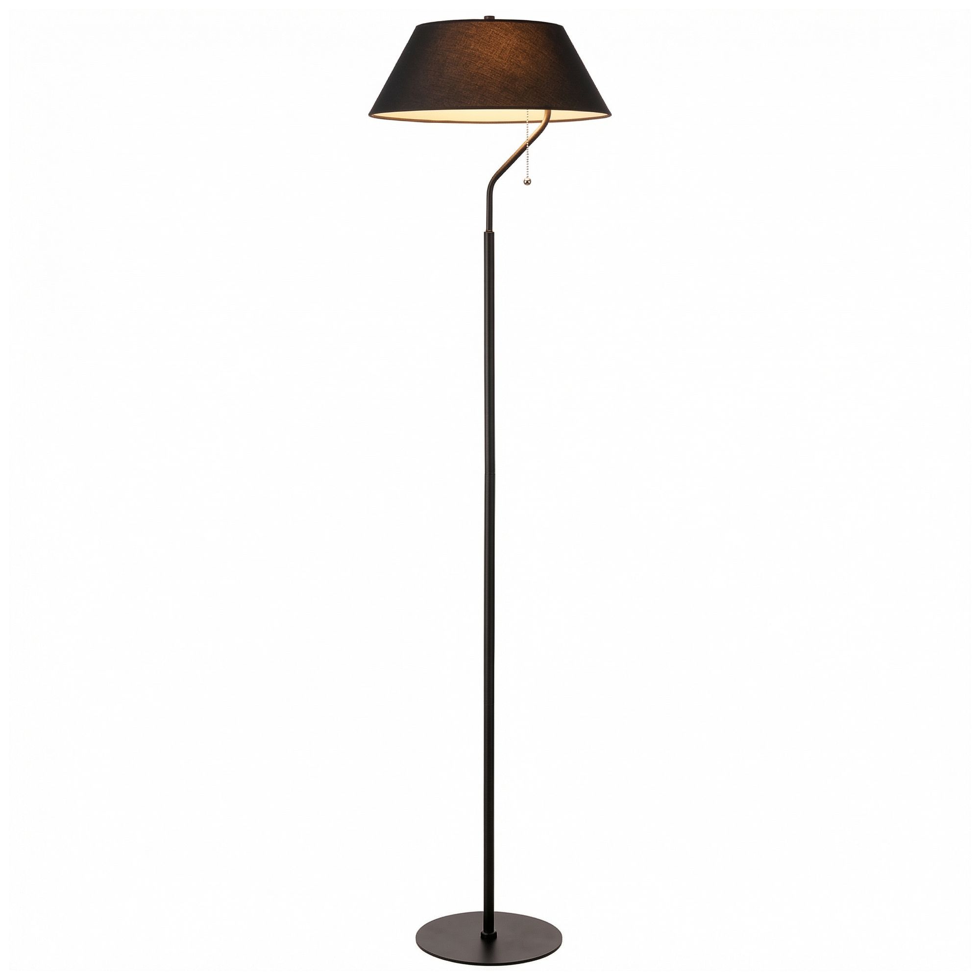 Image 2 Geraldine 63.5" High Matte Black, Black Floor Lamp more views