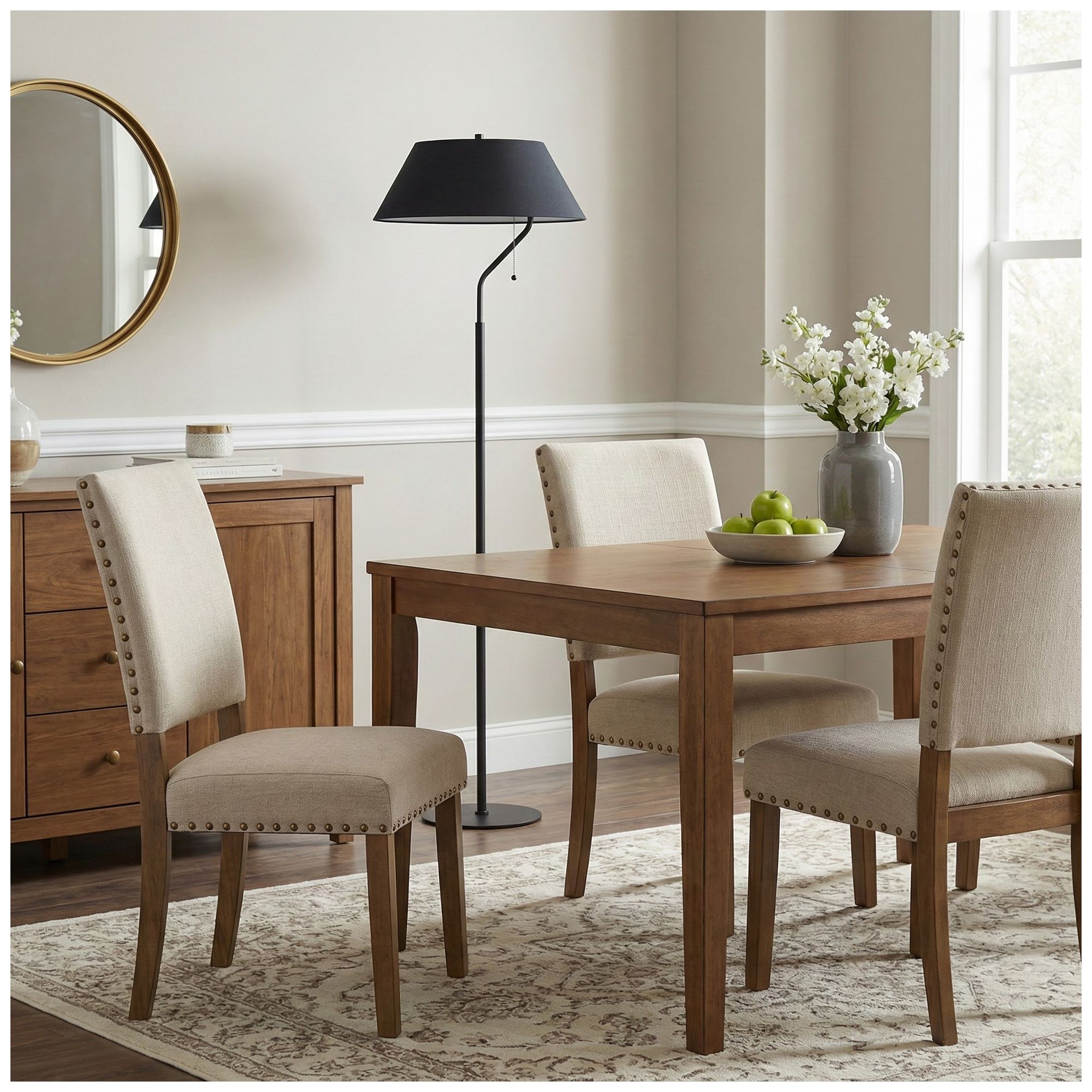 Geraldine 63.5" High Matte Black, Black Floor Lamp