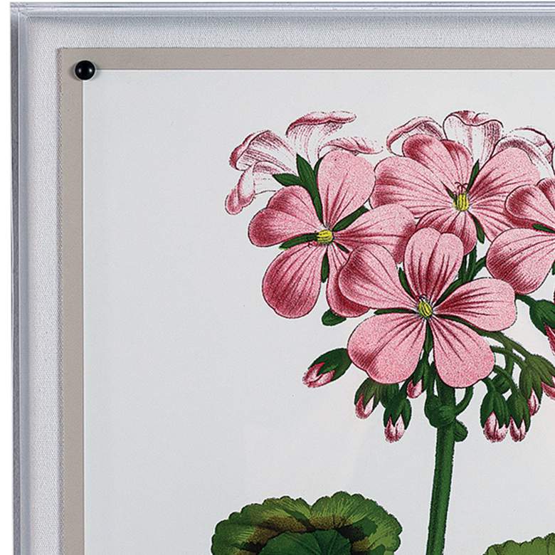 Image 2 Geranium II 26" High Rectangular Giclee Framed Wall Art more views