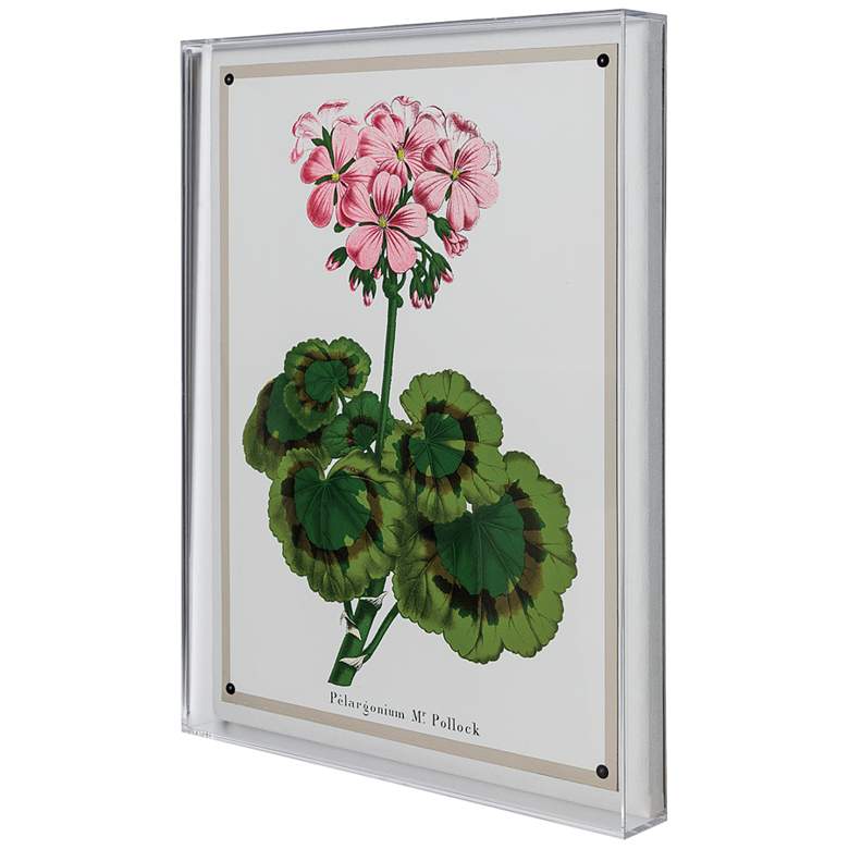 Image 3 Geranium II 26" High Rectangular Giclee Framed Wall Art more views