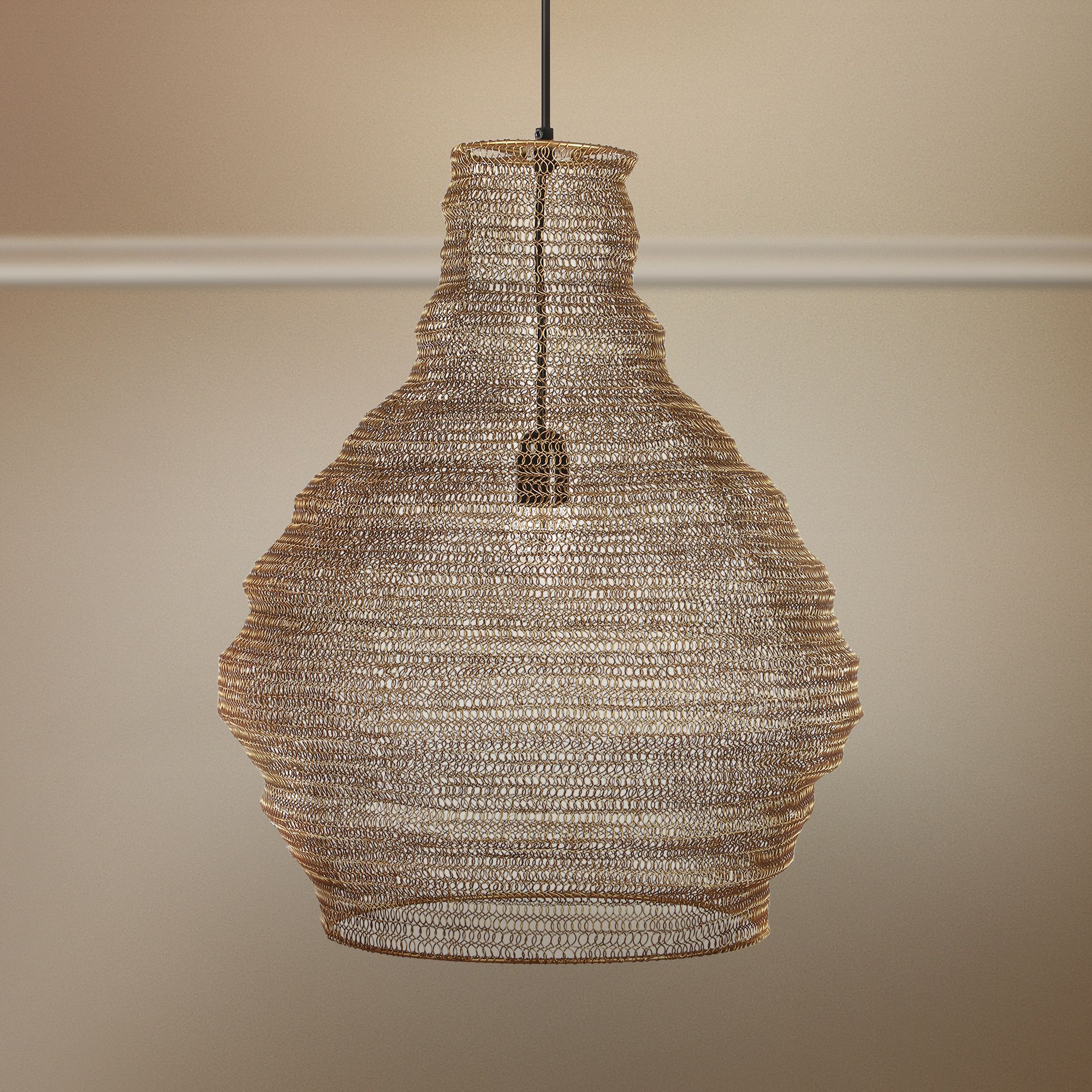 mesh pendant light