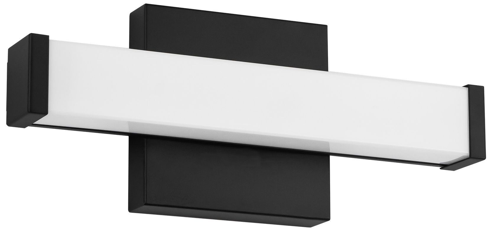 Image 3 Geri 12-in Black dimmable LED Wall/Vanity Light more views