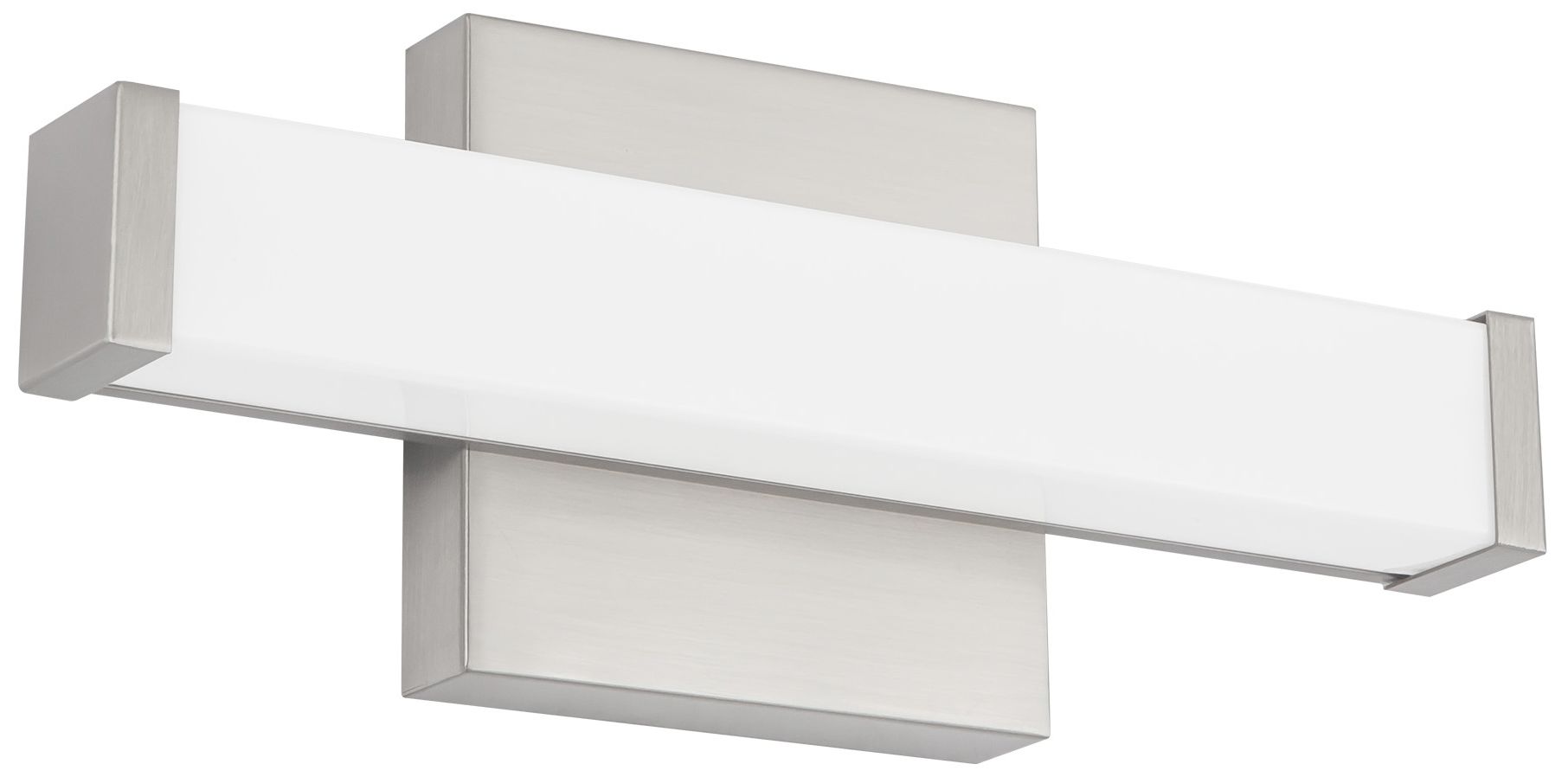 Image 3 Geri 12-in Brushed Nickel dimmable LED Wall/Vanity Light more views