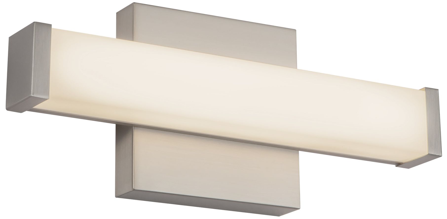 Image 6 Geri 12-in Brushed Nickel dimmable LED Wall/Vanity Light more views