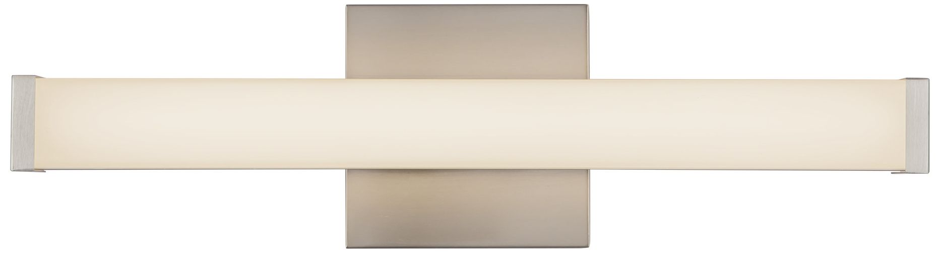 Geri 18-in Brushed Nickel dimmable LED Wall/Vanity Light