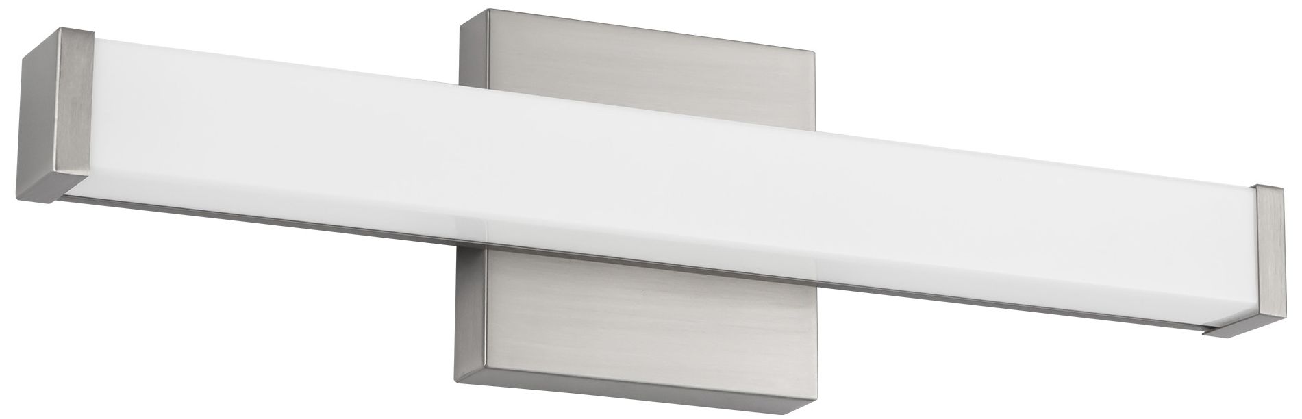 Image 3 Geri 18-in Brushed Nickel dimmable LED Wall/Vanity Light more views