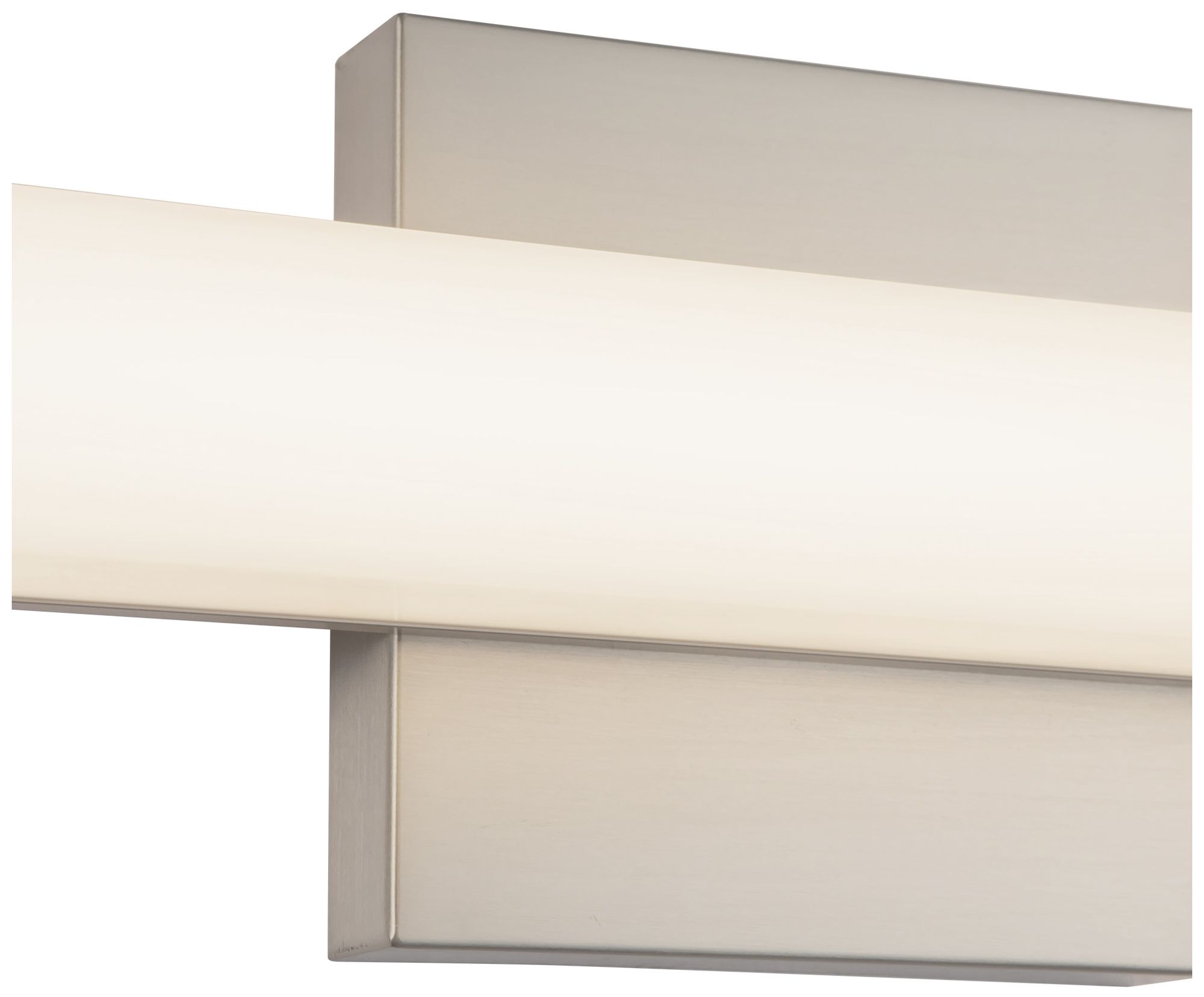 Image 4 Geri 18-in Brushed Nickel dimmable LED Wall/Vanity Light more views