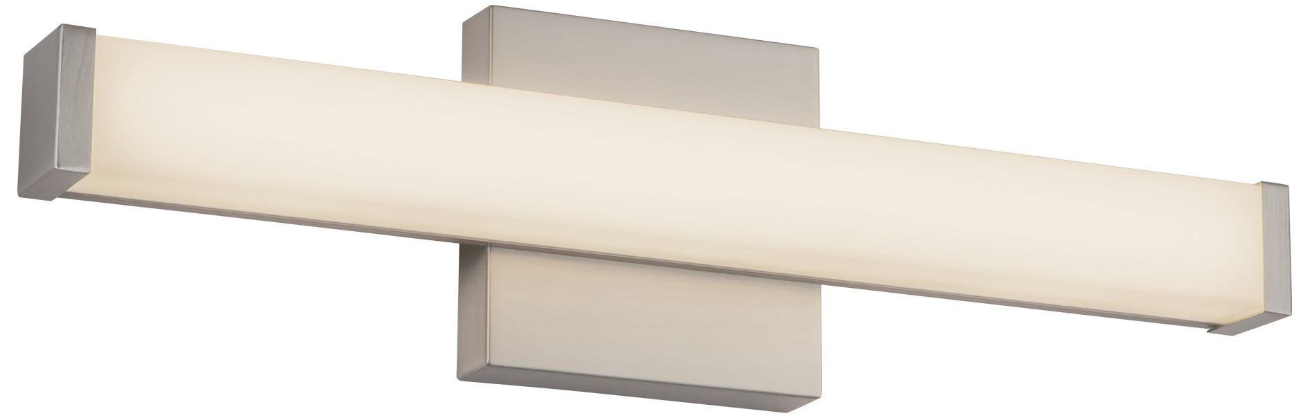 Image 6 Geri 18-in Brushed Nickel dimmable LED Wall/Vanity Light more views
