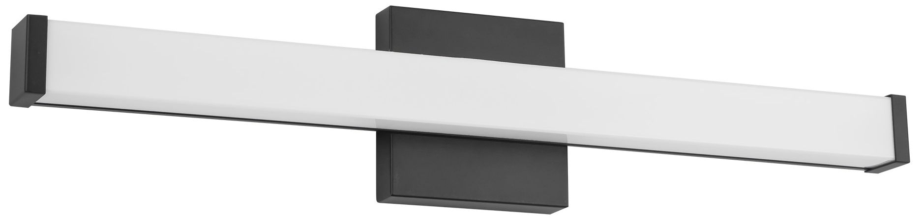 Image 3 Geri 24-in Black dimmable LED Wall/Vanity Light more views