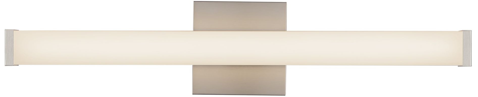 Geri 24-in Brushed Nickel dimmable LED Wall/Vanity Light
