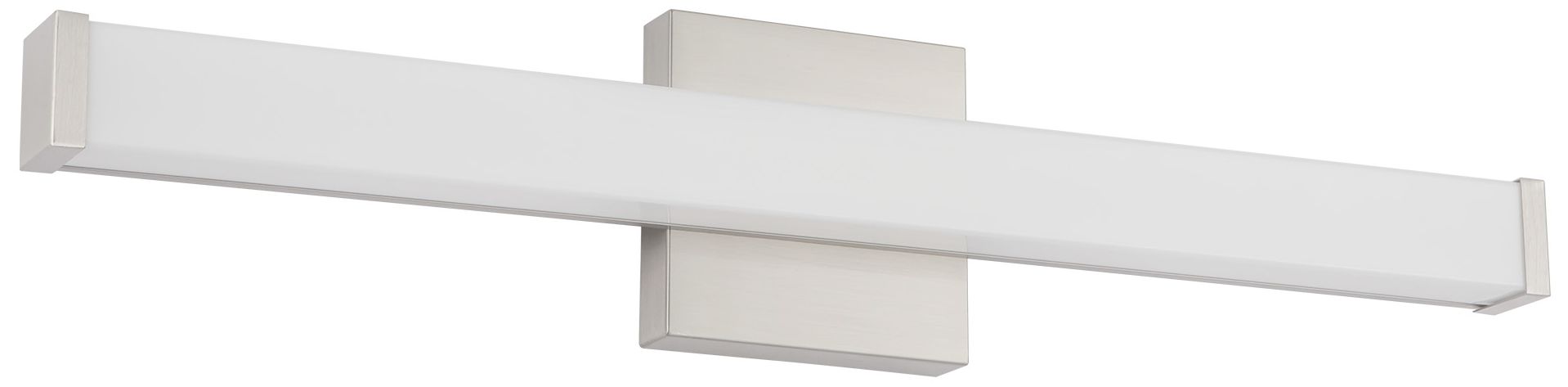 Image 3 Geri 24-in Brushed Nickel dimmable LED Wall/Vanity Light more views